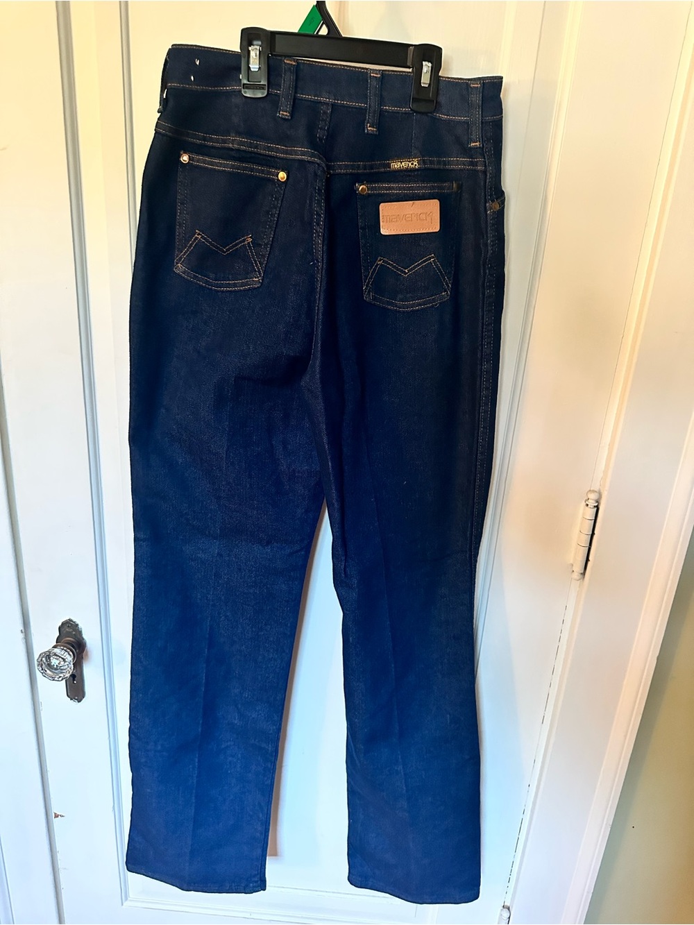 Vintage Maverick Dark Blue Straight-Leg Jeans for Women